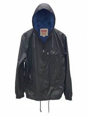 Levi's Black Windbreaker Jacket Urban Style